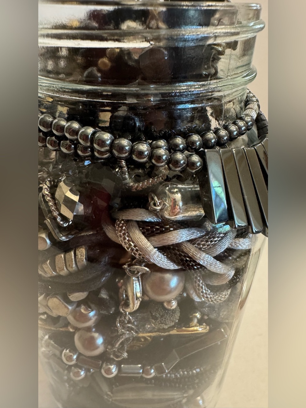 Mystery Jewelry Jar #9 Wearable Quality Pieces 2 lb Necklace Bracelet Earrings - Picture 15 of 16